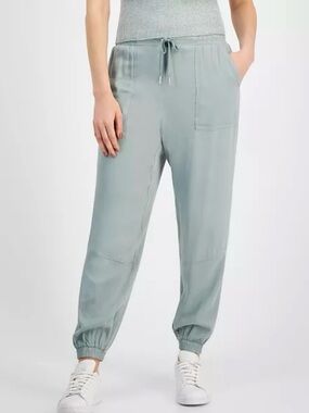 Sanctuary — Relaxed Drawstring Jogger Pants - Sage — Size L